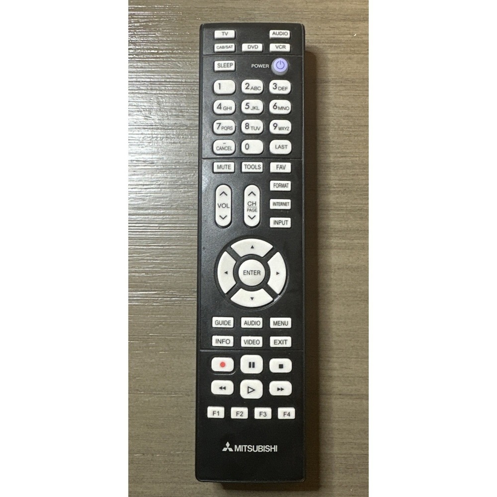 Mitsubishi 290P187A20 TV DVD Replacement Remote Control Black OEM